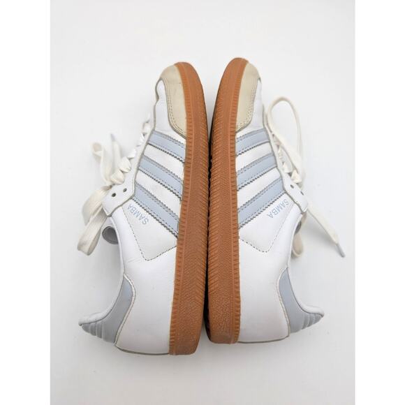 Adidas Samba OG Wonder Sneakers Shoes Women's Cloud White/Halo Blue Size US7.5 - Picture 9 of 13